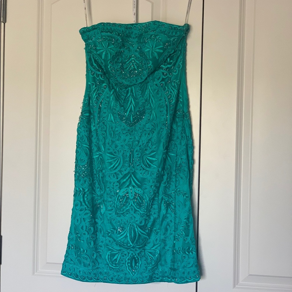 Sue Wong strapless cocktail dress size 4